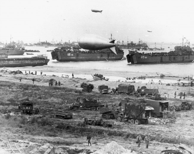 This graphic tells the story of how the France beachhead was supplied on "D-Day". 6 June 1944. Image and caption credit: U.S. Army Center of Military History.