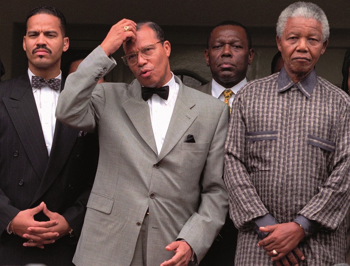 Mandela and Louis Farrakhan