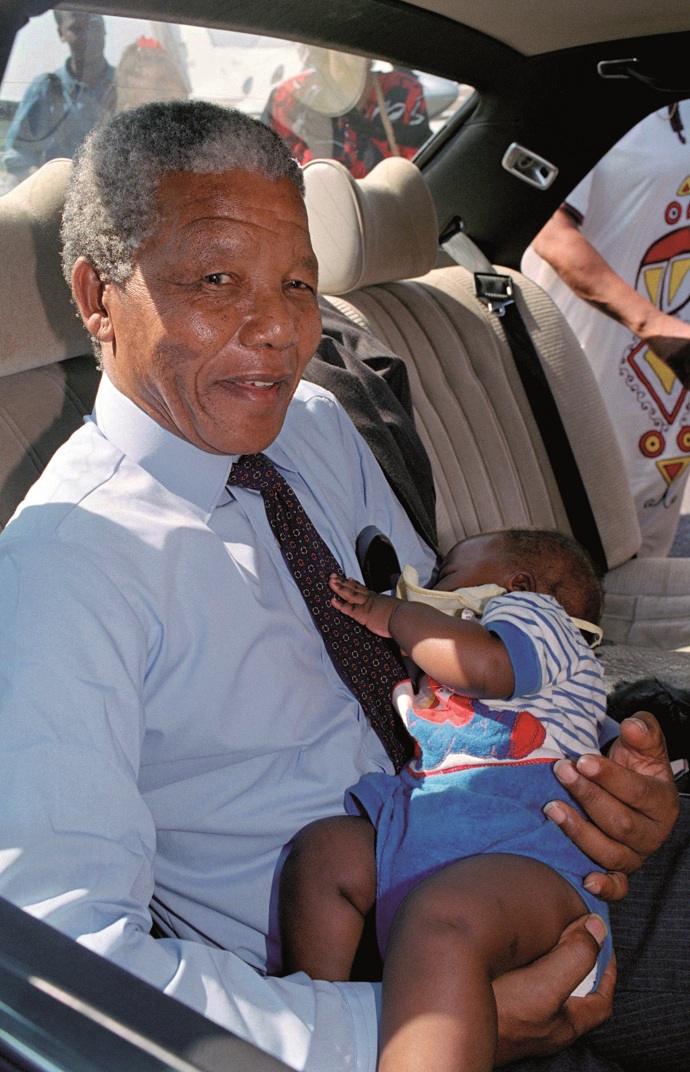 Mandela and grandchild