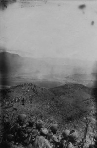 24. Native troops in position at Malakand Fort