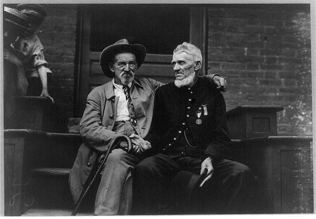 The Blue and the Gray at Gettysburg, Assembly Tent, Gettysburg Celebration, Pennsylvania. Credit: Library of Congress.