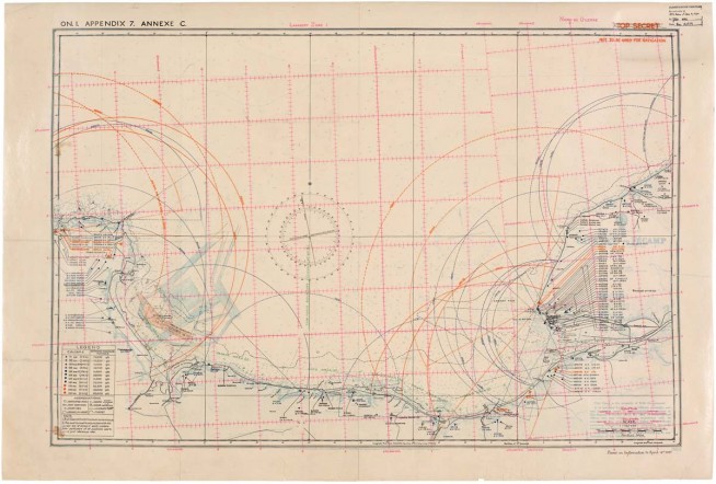 Chart of D-Day Beaches, 04/14/1944. Image and caption credit: National Archives.