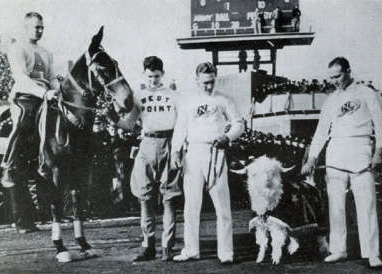 1938 Army Navy mascots. Photo: Special Collections & Archives Department, Nimitz Library, United States Naval Academy.