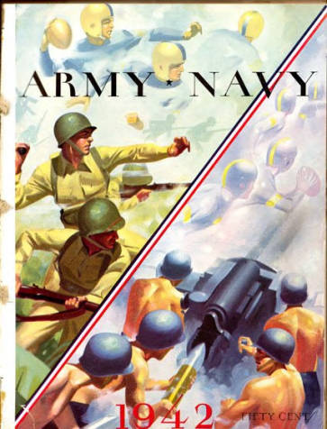 1942 Army Navy Program Cover. Image: Special Collections & Archives Department, Nimitz Library, United States Naval Academy. 