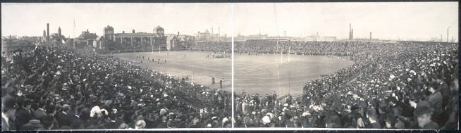 Army - Navy football game, Nov. 28, 1908. Photo and caption: Library of Congress. 