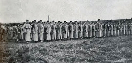 1910: The Corps about to take seats. Photo and caption: Special Collections & Archives Department, Nimitz Library, United States Naval Academy. 