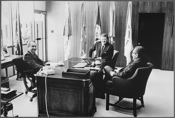 Nixon and Kissinger meet with John Wayne