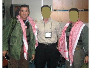 Left to Right: Serpico, Dalton Fury, and COL Murdock shortly after returning with Hassan Ghul. Image and caption credit: Dalton Fury.