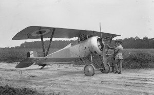 The Nieuport 17 was a French biplane fighter aircraft of World War I, manufactured by the Nieuport company. Image in the public domain via Wikipaedia.com