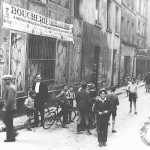 Shocking Paris-street scene in the Jewish Quarter of Paris