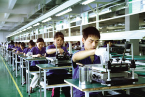 Chinese factories and production facilities have grown the Chinese economy dramatically over the past decade.  This image is in the public domain via China Import Export .