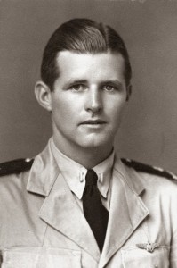 Joe Kennedy Jr. completed 25 missions as pilot of a land based PB4Y patrol bomber by 1944 and was eligible to return home to the United States. Image is in the public domain via The Cumberland Post