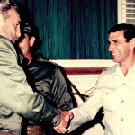 Juan Reinaldo Sanchez Shaking Fidel Castro's Hand