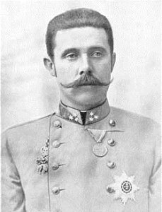 Archduke Franz Ferdinand. Image is in the public domain via Wikimedia.com</em
