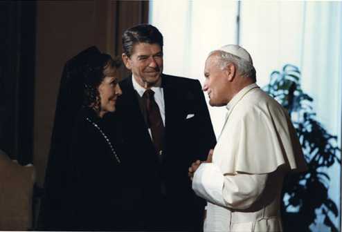 reagan and pope john paul ii