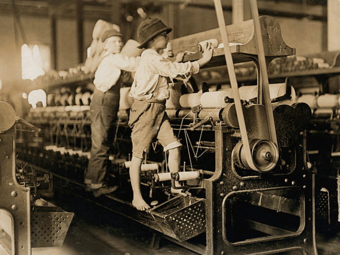 image of children working in factories