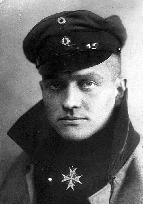 Photograph of Manfred von Richthofen, also known as the Red Baron.