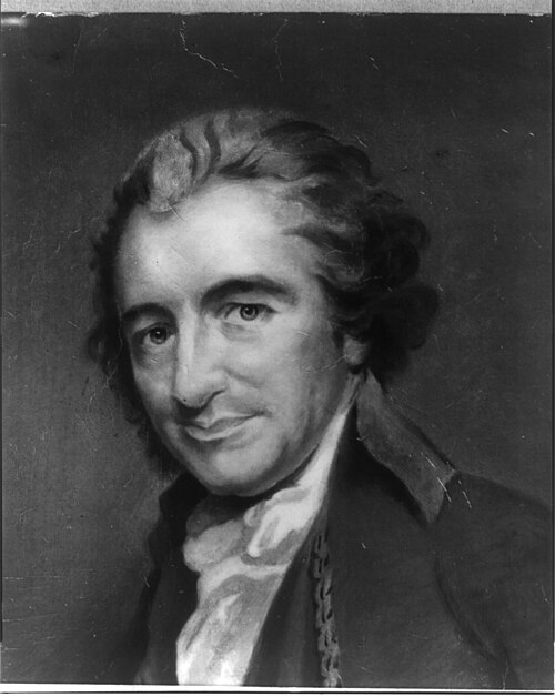 A painting of Thomas Paine.