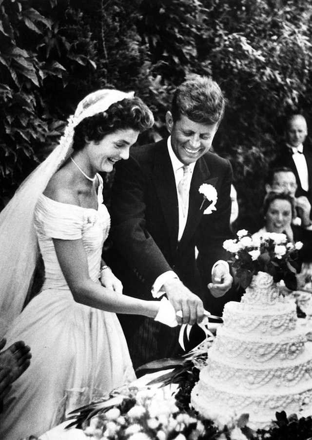 Jackie Bouvier and John F. Kennedy married in Newport, Rhode Island, on September 12, 1953.