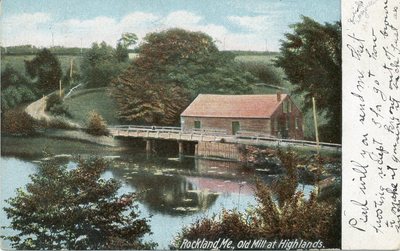 Postcard of Old Mill and the bridge where Joshua Jr. drowned.