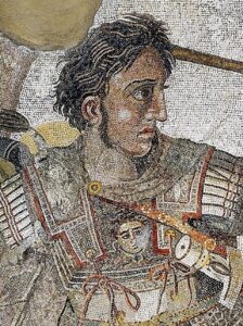 Alexander the Great mosaic in the House of Fawn, Pompeii. Public domain. Courtesy of Wikimedia Commons.