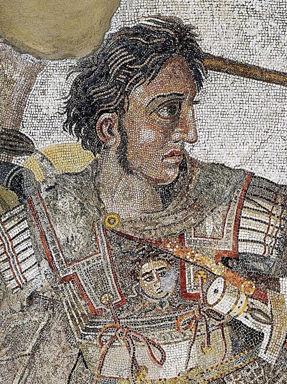 Alexander the Great mosaic in the House of Fawn, Pompeii. Public domain. Courtesy of Wikimedia Commons.