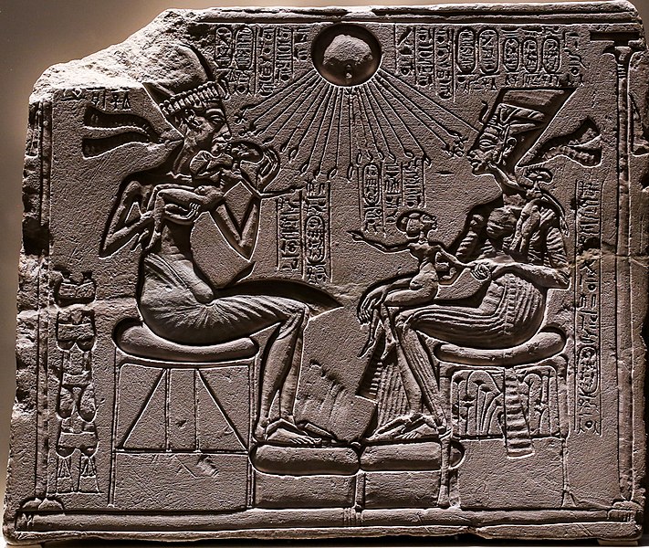Relief depicting Akhenaton